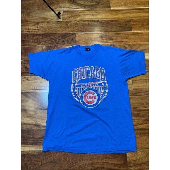 Fits size‎ L - Vintage 1990s Single Stitch Chicago Cubs Screen stars Tshirt - Picture 1 of 9